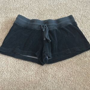 Hard Tail Black Terry Shorts, Size Medium (Y/M 10)